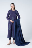 3 Pc Embroidered Dobby Cotton Suit