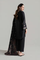 2 Pc Embroidered Herringbone Suit