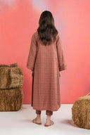 2 Pc Dyed Khaddar Jacquard Suit