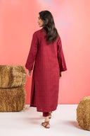 2 Pc Dyed Khaddar Jacquard Suit