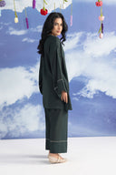 2 Pc Dyed Rib Karandi Suit