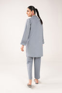 2 Pc Dyed Khaddar Jacquard Suit
