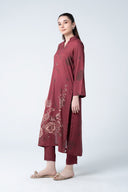 2 Pc Printed Slub Khaddar Suit