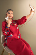 2 Pc Embroidered Twill Suit