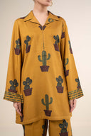 2 Pc Printed Twill Suit