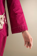 2 Pc Dyed Khaddar Jacquard Suit