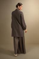 2 Pc Embroidered Cotton Dobby Suit
