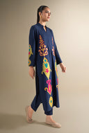 2 Pc Embroidered Cotton Dobby Suit