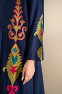 2 Pc Embroidered Cotton Dobby Suit