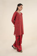 2 Pc Embroidered Karandi Suit