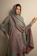 3 Pc Embroidered Twill Suit
