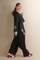 2 Pc Embroidered Twill Suit