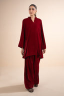2 Pc Dyed Velvet Suit