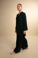 2 Pc Dyed Velvet Suit