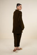 2 Pc Dyed Velvet Suit