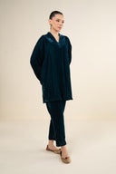 2 Pc Dyed Velvet Suit