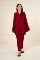 2 Pc Dyed Velvet Suit