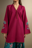 2 Pc Embroidered Khaddar Suit