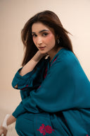 2 Pc Embroidered Twill Suit
