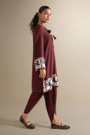 2 Pc Embroidered Rib Karandi Suit