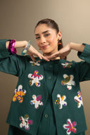 3 Pc Embroidered Khaddar Suit