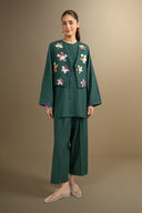 3 Pc Embroidered Khaddar Suit