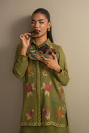 2 Pc Embroidered Alpine Wool Suit