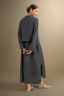 2 Pc Embroidered Twill Suit