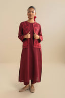 3 Pc Embroidered Khaddar Suit