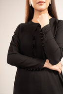 3 Pc Embellished Raw Silk Suit