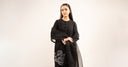 3 Pc Embellished Raw Silk Suit