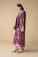 2 Pc Dyed Velvet Suit