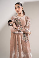 2 Pc Embellished Velvet Suit