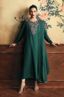 3 Pc Embellished Bamberg Raw Silk Suit
