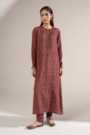 2 Pc Embellished Raw Silk Suit