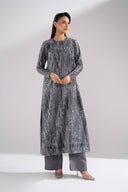 2 Pc Embellished Velvet Suit