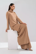 2 Pc Dyed Lurex Jersey Suit