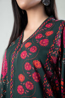 2 Pc Printed Linen Suit