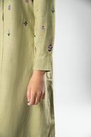 Embroidered Crosshatch Slub Tunic