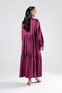 Embroidered Twill Dress