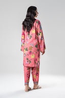 2 Pc Printed Herringbone Suit