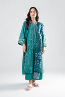 3 Pc Printed Khaddar Suit