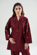 Embroidered Khaddar Shirt