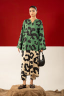 2 Pc Printed Twill Suit