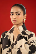 2 Pc Printed Twill Suit