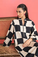 2 Pc Printed Twill Suit
