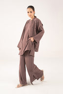 3 Pc Embroidered Poly Wrinkle Suit