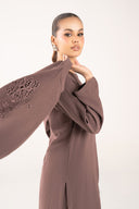 3 Pc Embroidered Poly Wrinkle Suit