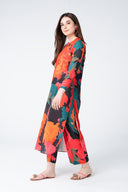 2 Pc Dyed Georgette Suit