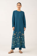 2 Pc Embroidered Crepe Suit
